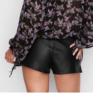 Victoria's Secret faux leather shorts M